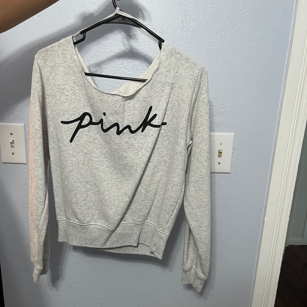 Off the shoulder sweatshirt